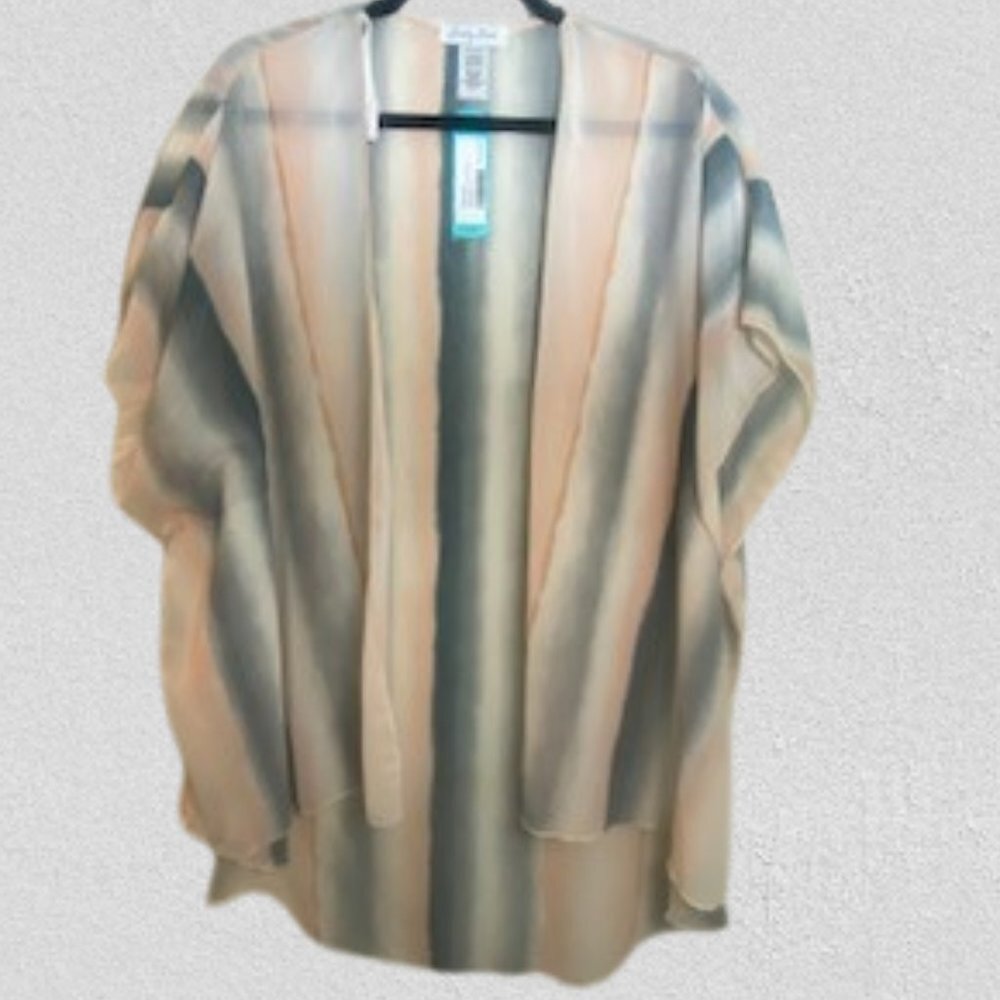 Caley Open Front Woven Top - Small